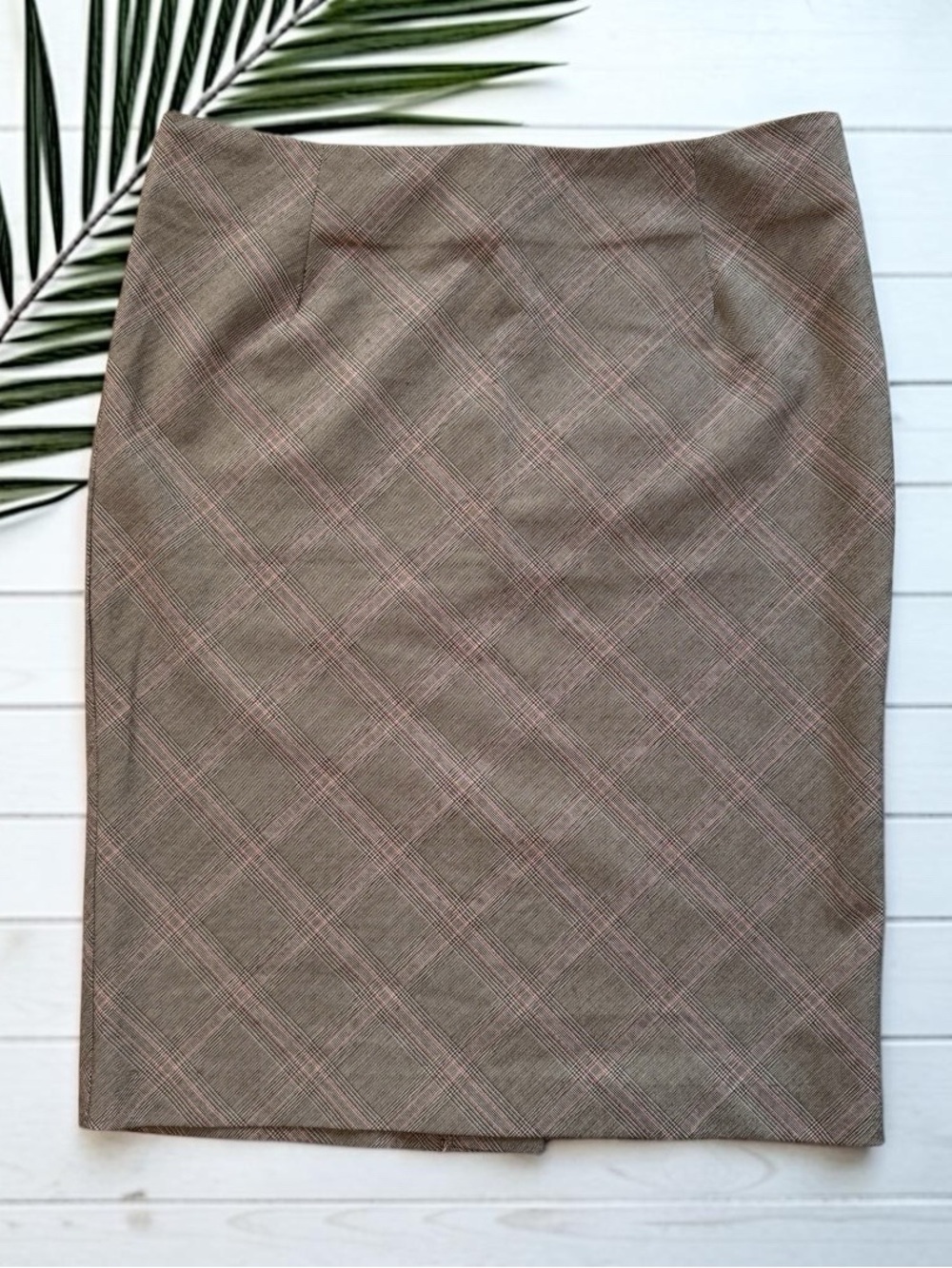EXPRESS Y2K Brown Plaid Pencil Skirt Size 0
